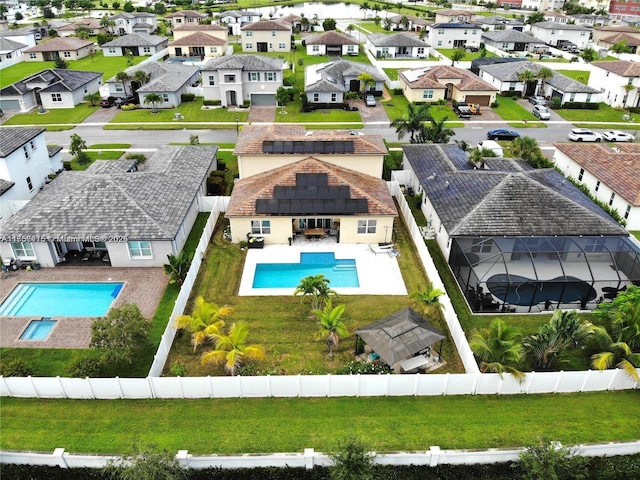 birds eye view of property featuring a residential view