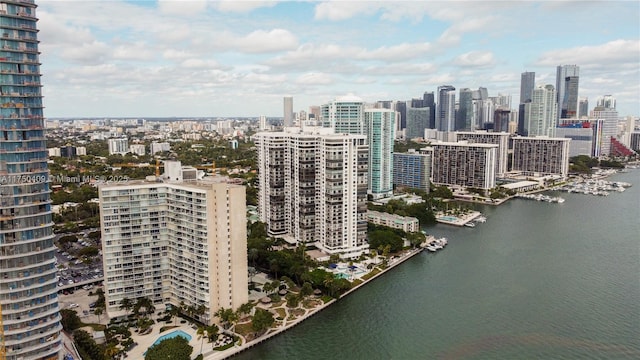 city view with a water view