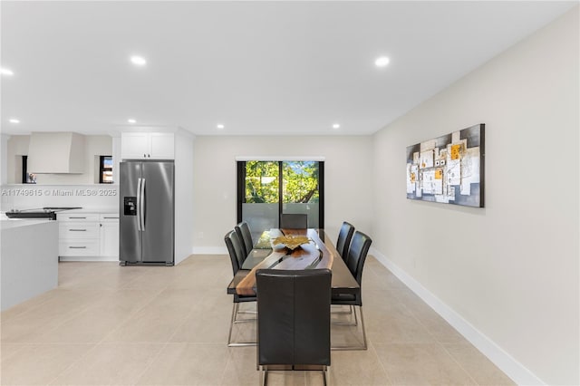 22274 SW 61st Ave, Boca Raton, FL 33428 - dining room with recessed lighting and light tile patterned floors