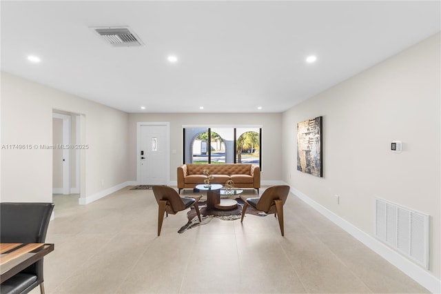 22274 SW 61st Ave, Boca Raton, FL 33428 - living area featuring recessed lighting and light tile patterned floors