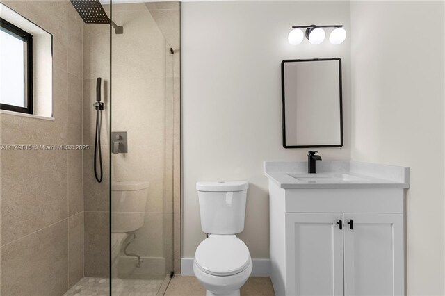 22274 SW 61st Ave, Boca Raton, FL 33428 - bathroom with vanity and a tile shower