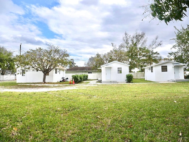 exterior space featuring fence