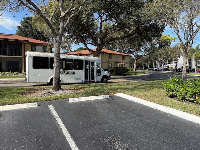 view of uncovered parking lot