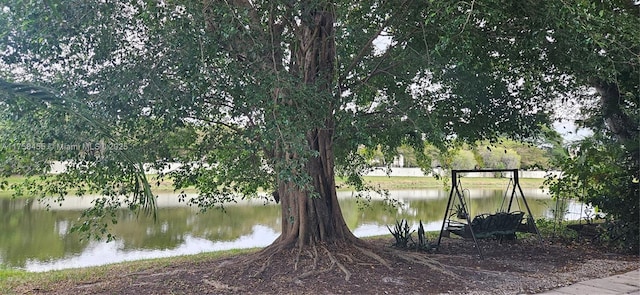 view of water feature