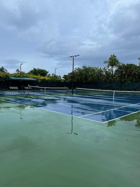 view of tennis court