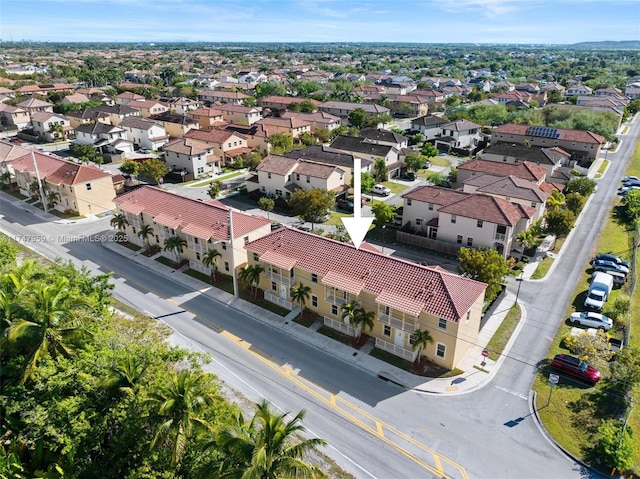 bird's eye view featuring a residential view