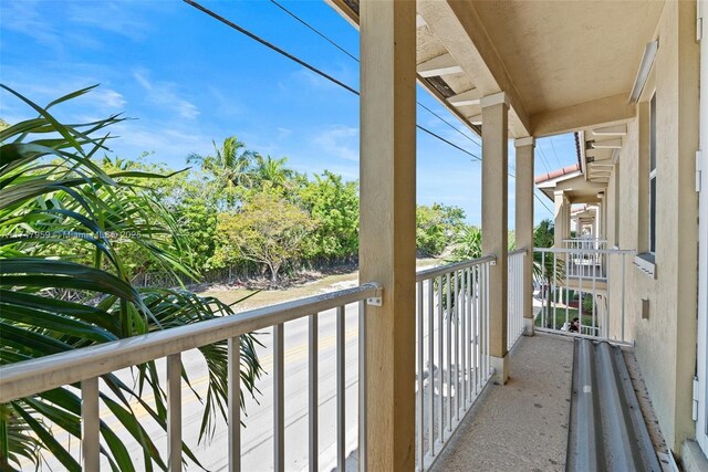 view of balcony
