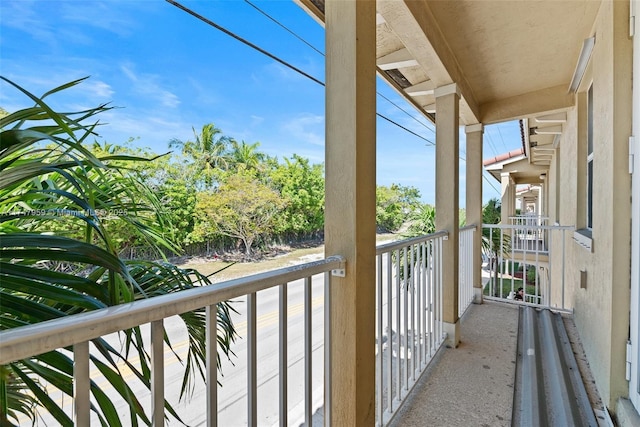 view of balcony