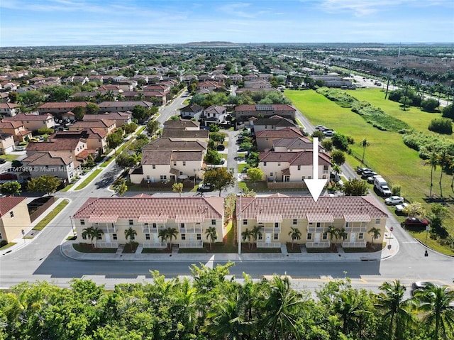 birds eye view of property featuring a residential view