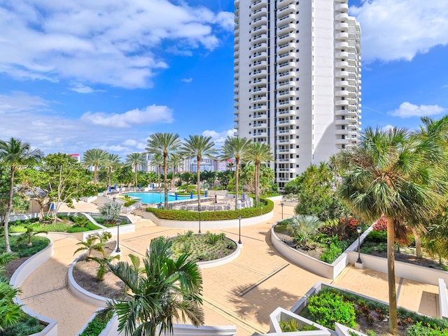 21205 Yacht Club Dr Unit 601, Aventura, FL 33180 - view of community with a swimming pool