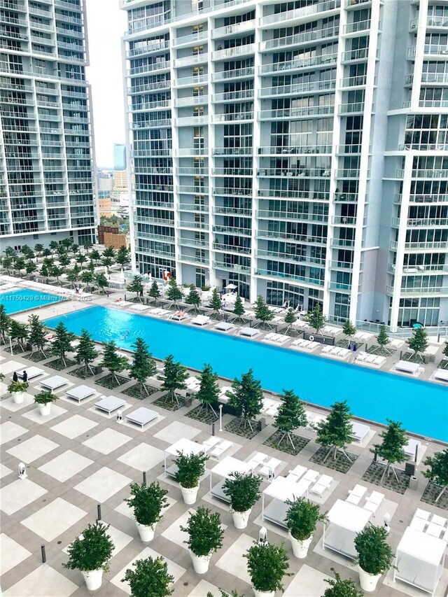 495 Brickell Ave Unit 2102, Miami, FL 33131 - view of swimming pool featuring a city view