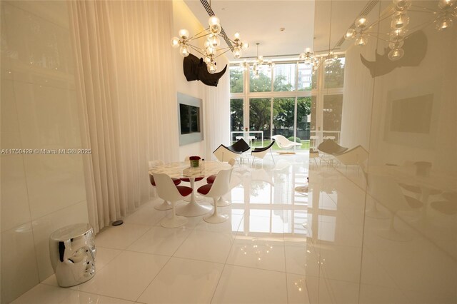 495 Brickell Ave Unit 2102, Miami, FL 33131 - interior space with an inviting chandelier
