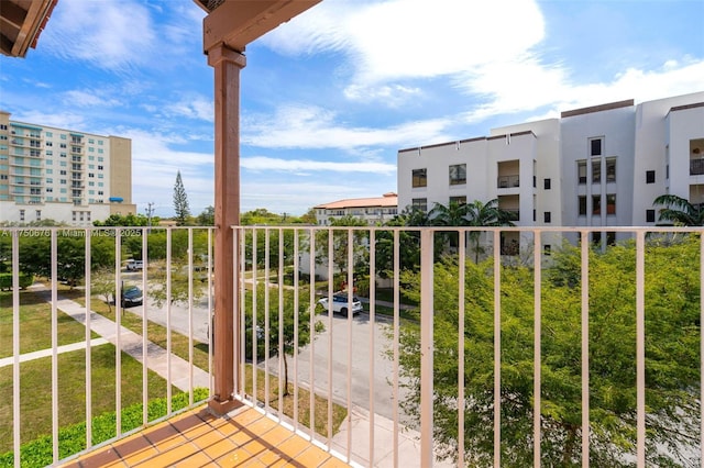 view of balcony