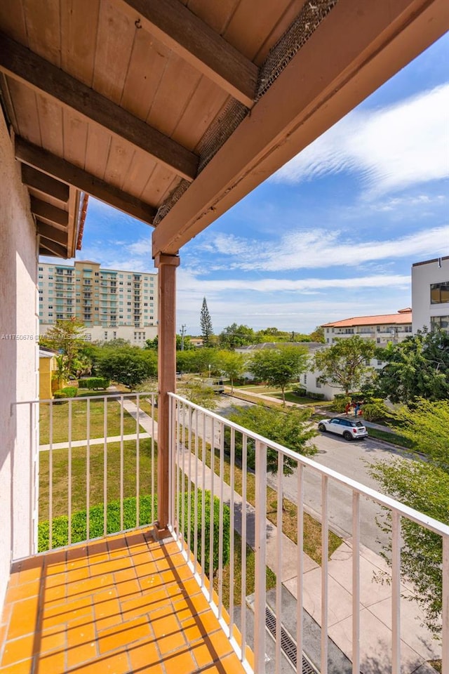 view of balcony