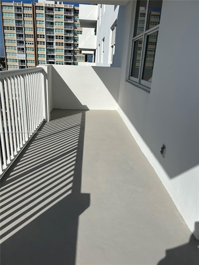 balcony with a city view