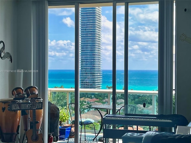 19390 Collins Ave Unit Ph-24, Sunny Isles Beach, FL 33160 - balcony featuring a water view