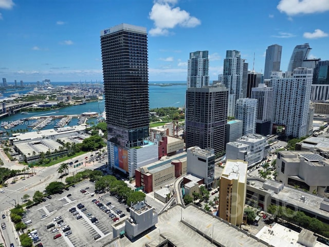 view of city featuring a water view