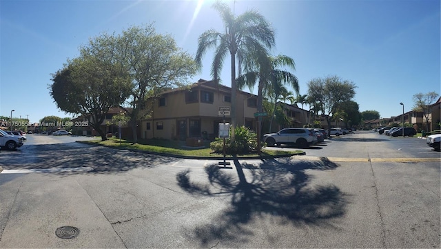 view of street with a residential view