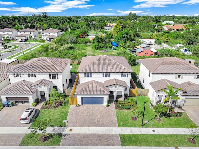 drone / aerial view featuring a residential view