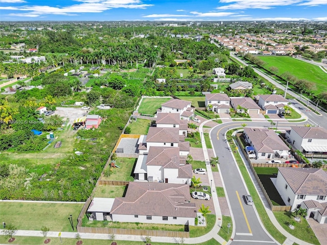 birds eye view of property featuring a residential view