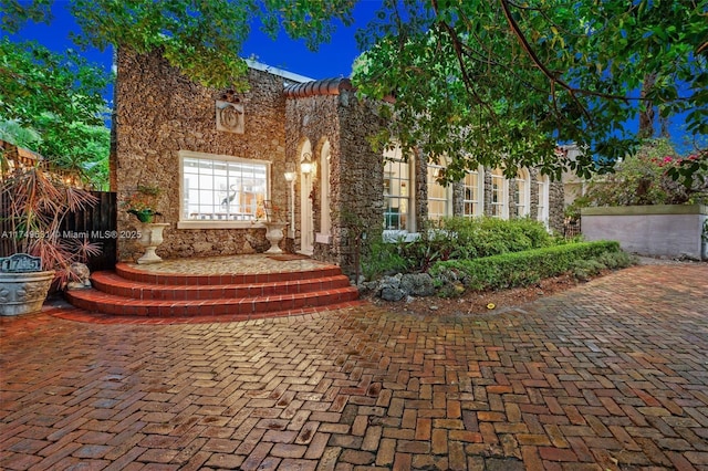 view of patio with fence