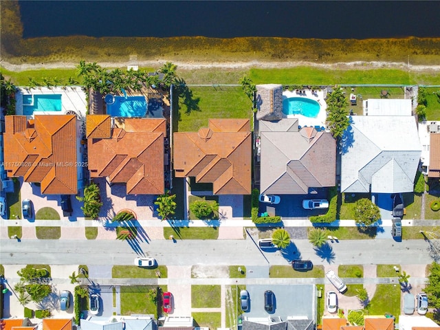 drone / aerial view featuring a residential view