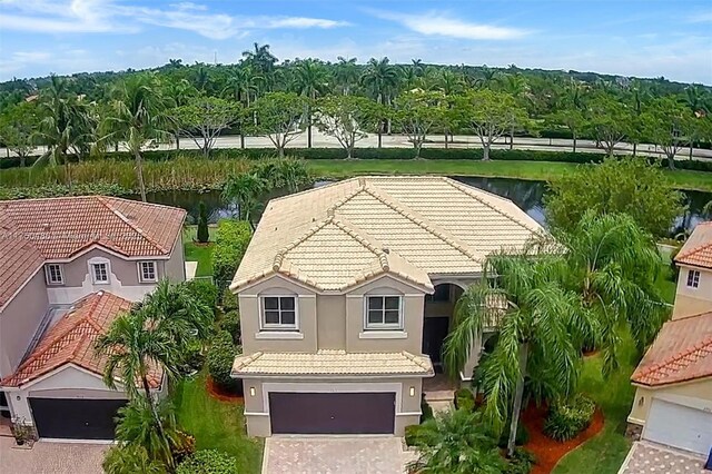 3962 Pinewood Ln, Weston, FL 33331 - aerial view of property and surrounding area with a nearby body of water