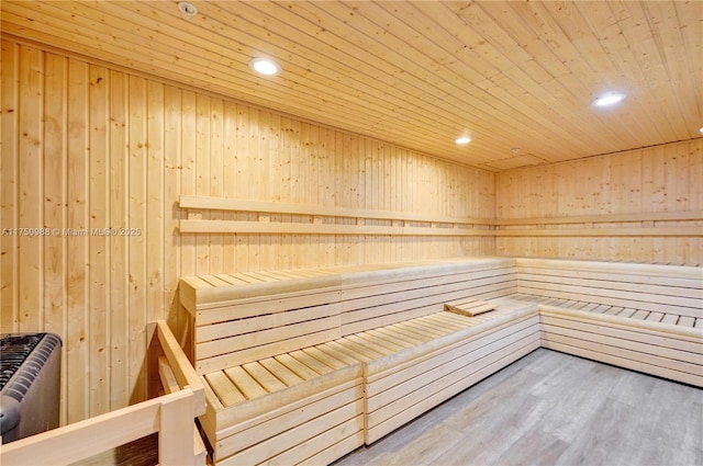 7875 NW 107th Ave Unit 518, Doral, FL 33178 - view of sauna with recessed lighting and wood finished floors