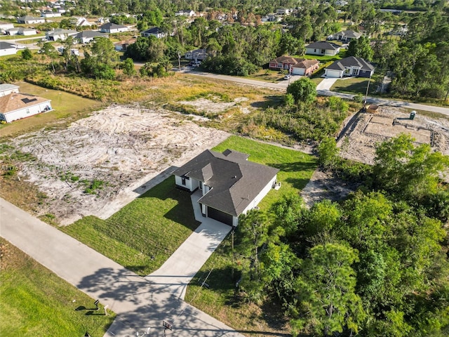 drone / aerial view with a residential view