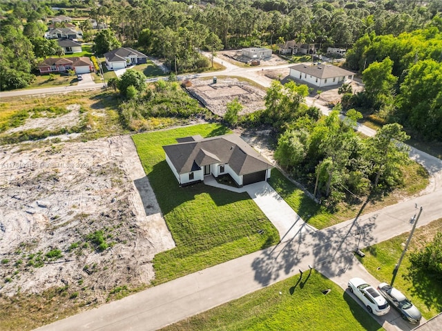 aerial view featuring a residential view