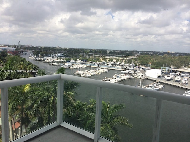 view of water feature