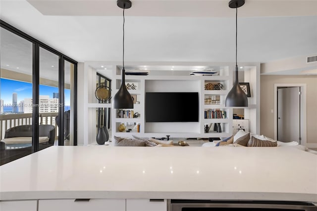 2000 Island Blvd Unit 3010, Aventura, FL 33160 - kitchen featuring open floor plan, white cabinets, and light countertops