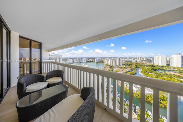 2000 Island Blvd Unit 3010, Aventura, FL 33160 - balcony with a city view and a water view