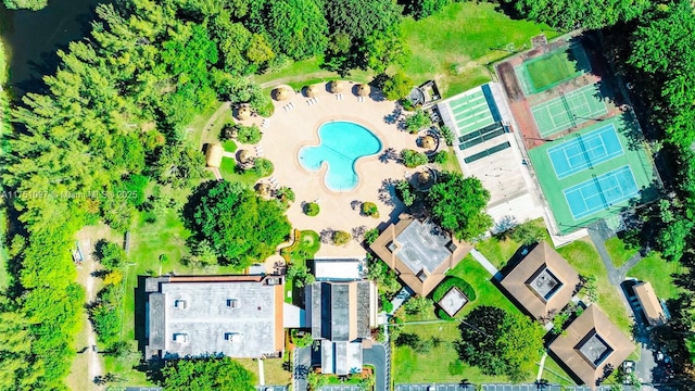 birds eye view of property