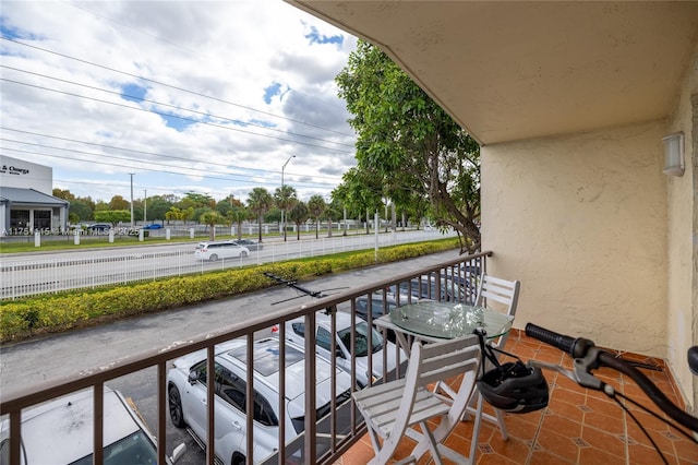 view of balcony