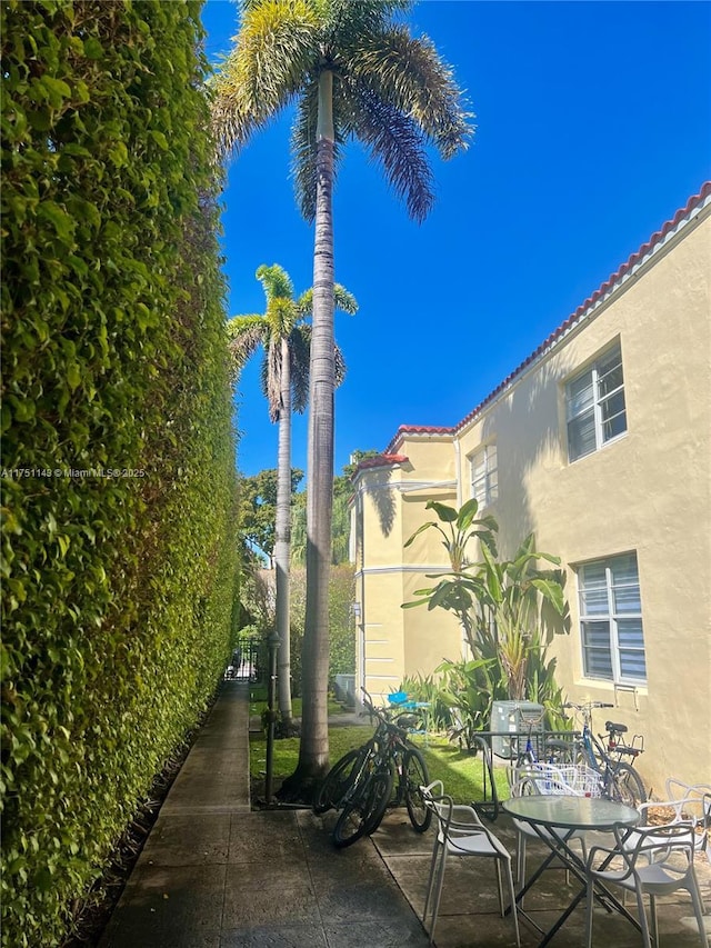 view of patio / terrace featuring outdoor dining space