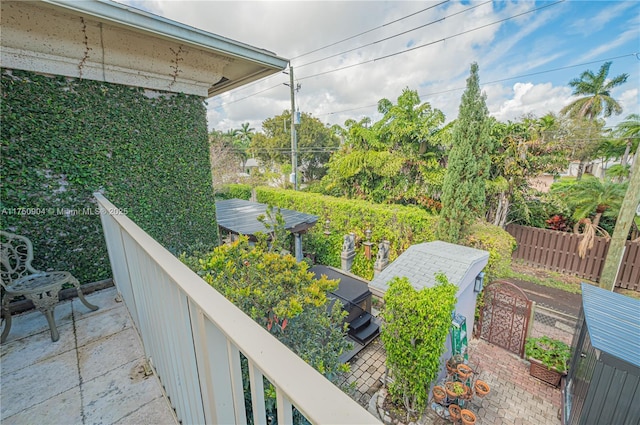 1111 Washington St, Hollywood, FL 33019 - balcony featuring area for grilling and a patio area