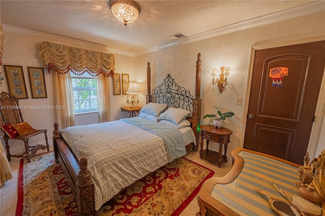 1111 Washington St, Hollywood, FL 33019 - bedroom featuring visible vents and crown molding
