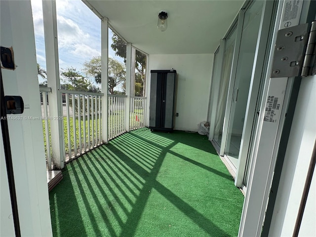 view of sunroom