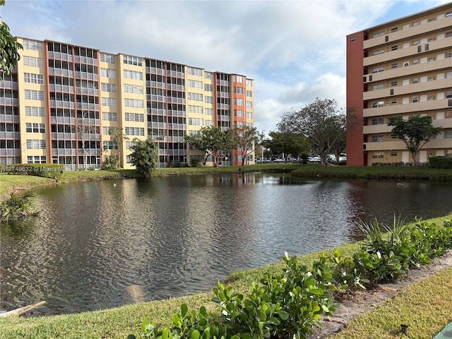 view of water feature