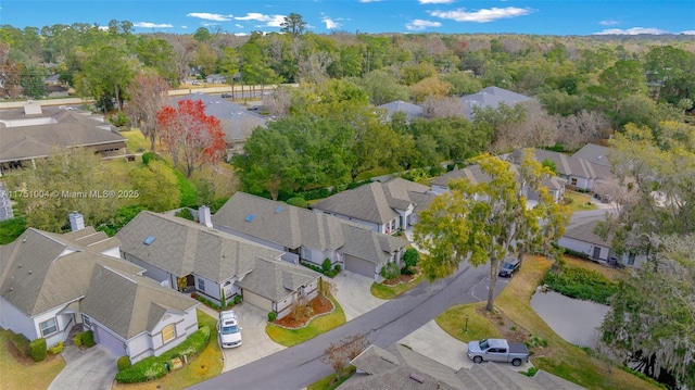 aerial view featuring a residential view