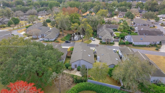 aerial view featuring a residential view