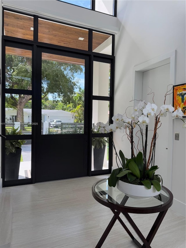 view of foyer entrance