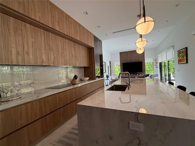 reception area featuring a sink and visible vents