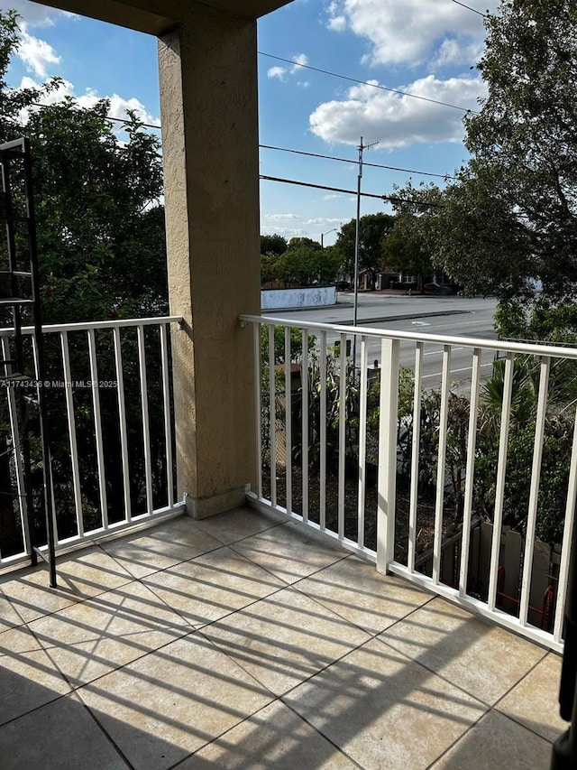 view of balcony