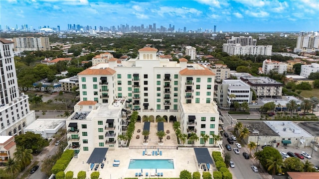 1300 Ponce De Leon Blvd Unit 709, Coral Gables, FL 33134 - bird's eye view featuring a view of city