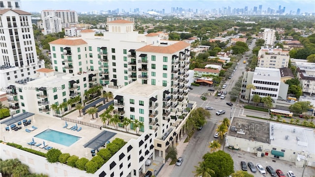 1300 Ponce De Leon Blvd Unit 709, Coral Gables, FL 33134 - bird's eye view with a view of city