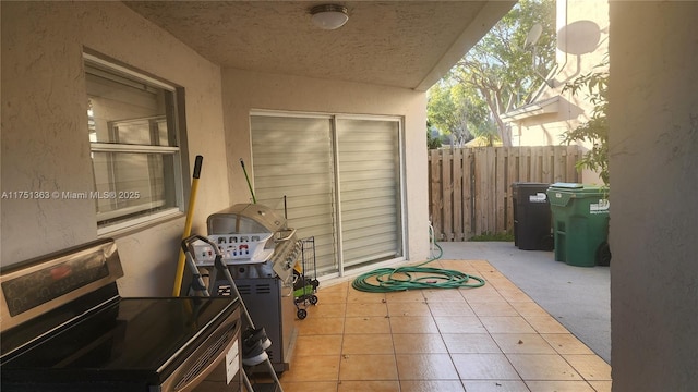 view of patio with fence