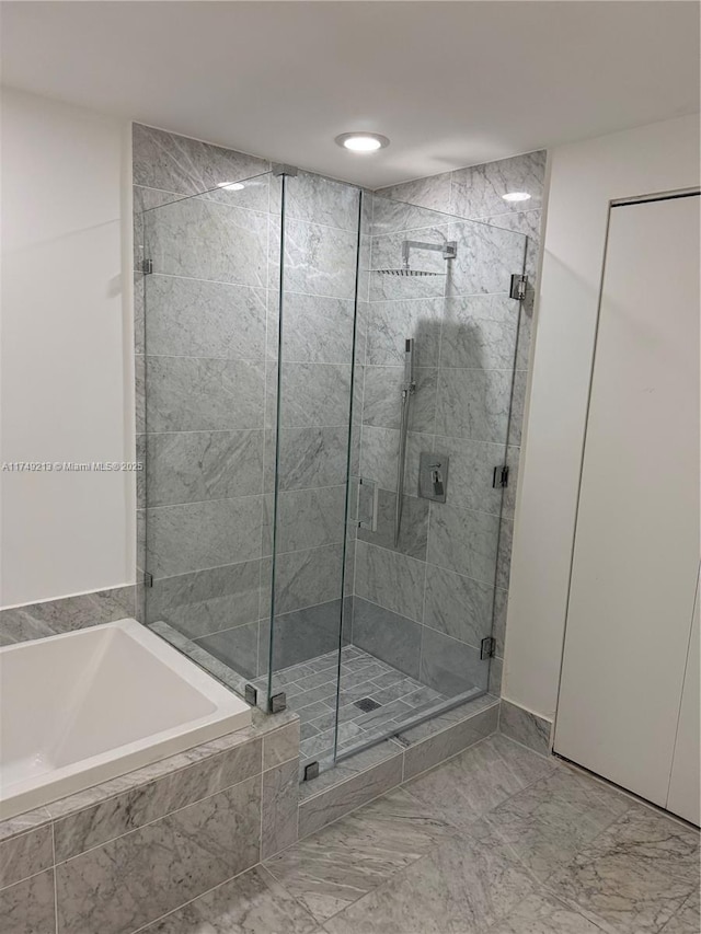 801 S Miami Ave Unit 1808, Miami, FL 33130 - full bath with a garden tub and a stall shower