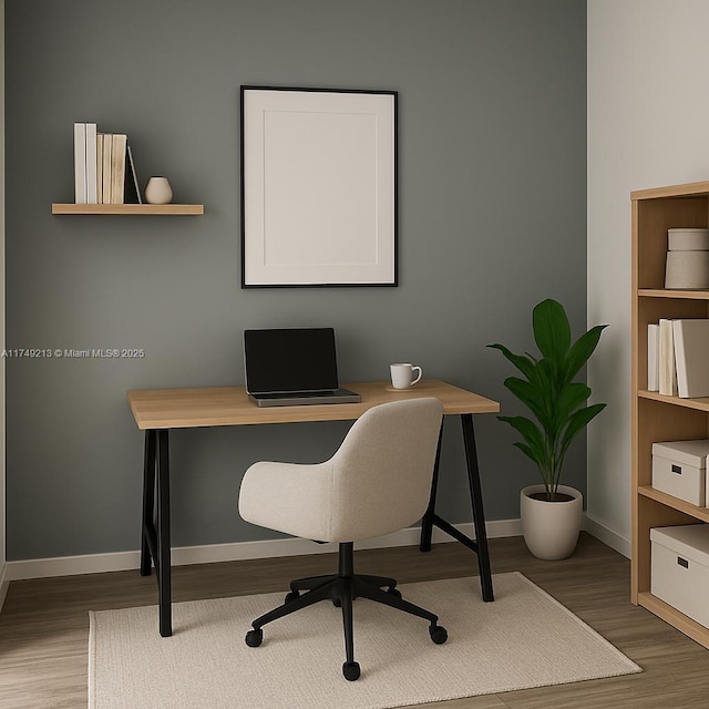 801 S Miami Ave Unit 1808, Miami, FL 33130 - home office featuring wood finished floors